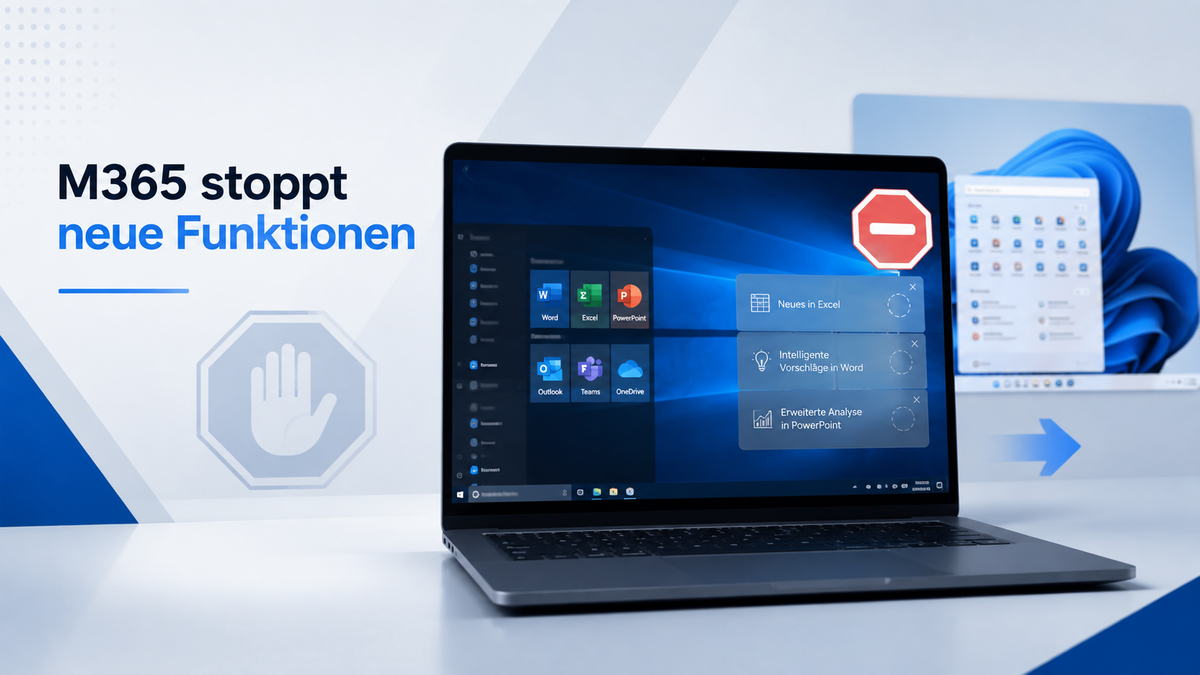 Microsoft 365 stellt neue Funktionen für Windows 10 ein