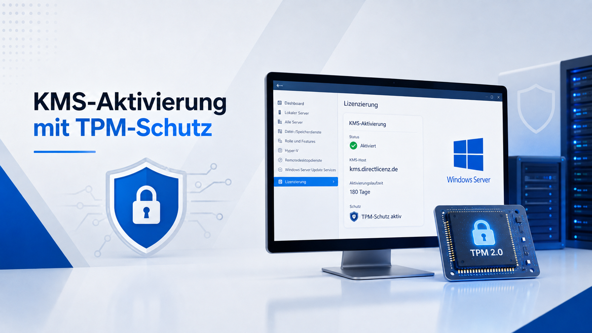 KMS-Aktivierung in Windows Server erhält TPM-Schutz